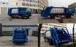 國(guó)四東風(fēng)153壓縮式垃圾車配置圖片
