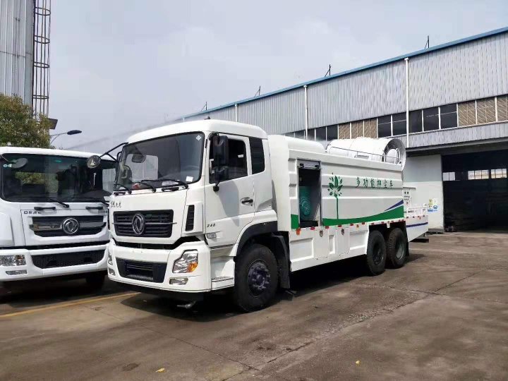 東風(fēng)天龍后八輪國六排放標(biāo)準(zhǔn)15立方抑塵車綠化噴灑發(fā)往南京